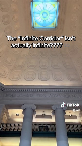 Whoever named the Infinite Cooridor should have named it “the really long hallway that connects a ton of buildings cooridor” instead… then we would have had a perfect score 💯♾️ What spot on campus do you think has the most aura? ✨ Video: Wes Moran/MIT #AroundMIT #University #Aura #Dorm #BallPit #infinite