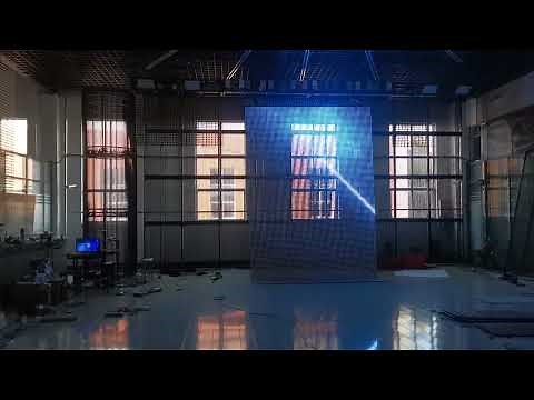 P31.25 Transparent LED Mesh Screen | Flexible LED Curtain for DJ Stage, Events & Media Facades