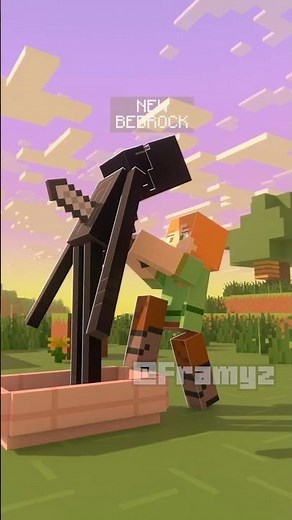 Enderman Bedrock Now vs Then 👁️☠️| Minecraft Animation