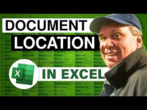 Excel Location Clarity: Excel Document Location - Episode 2258