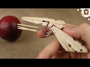 Mini Matchstick Gun - (Clothespin Pistol)