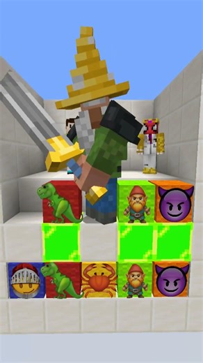 EMOJİ BLOK TAHMİN CHALLANGE! 👽💩💎 #minecraft #shorts