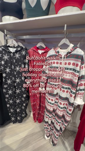 435K views · 96 reactions | Holiday onesies are finally HERE! Shop now with this limited time introductory offer, before we sell out  | Fabletics | Facebook