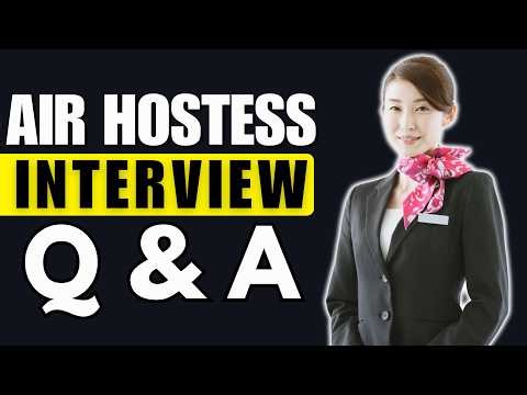 Top 25 Air Hostess Interview Questions And Answers for 2026