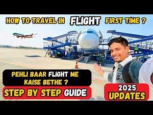 First time flight journey tips 2025 | 5 Simple STEPS | flight travel first time