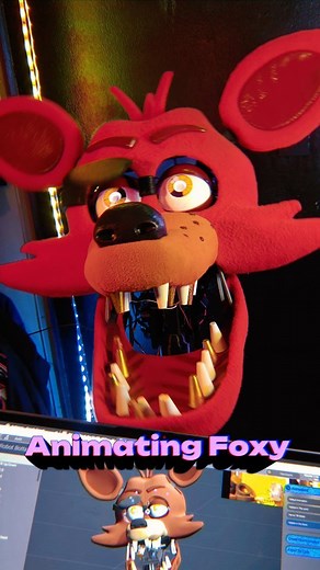 Emanuel Lugo on Instagram: "A little behind-the-scenes of Foxy's singing sequence, animated using Bottango ⚙️ #fivenightsatfreddys #fnaf #animatronics #cosplay"