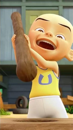 Upin & Ipin – “Tumbuk Bawang” Scene 🧄 | Learn Malay from Cartoons #shorts