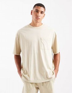 ONLY & SONS – Gräddvit mys-t-shirt i oversize, del av set | ASOS