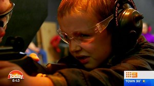 This 4 year old and 10 year old are learning how to use guns. Out of line? My story this week on 60 Minutes. | Karl Stefanovic