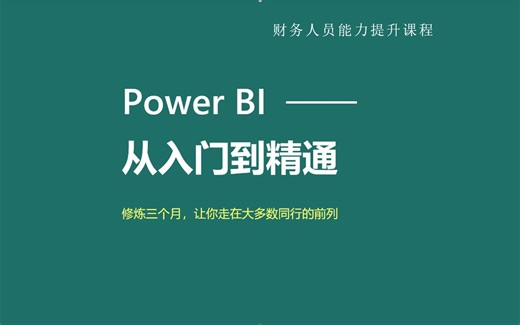 Power BI企业级财务分析报告