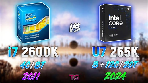 I7 2600K vs Ultra 7 265K - 13 years difference