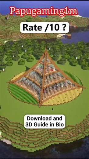 🔥'Minecraft Triangle House Build | Unique Shape Base 🏡 #minecraft #shortsvideo #papugaming 1M pat-6