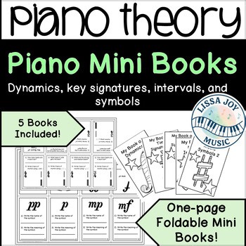 Piano Theory Mini Books-Intervals, Time signatures, Dynamics, and Symbols