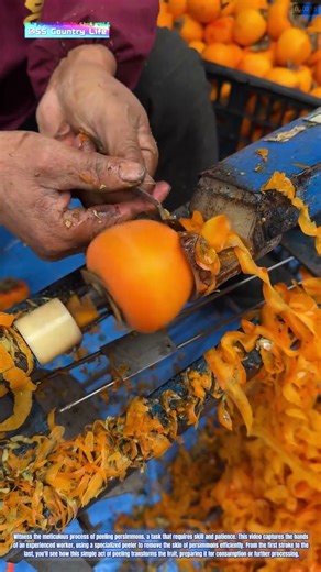 The Art of Persimmon Peeling: A Labor of Love