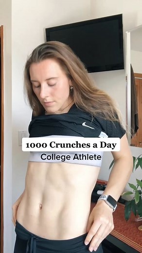 Challenged myself to do 1000 crunches a day for a week 😅 posting full vid on YouTube #fyp #runner #workout #fitness #youtube #athlete