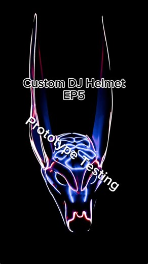 Custom DJ Helmet: EP5 Started marking up the LED positions. Got a general mark out. Need the new ears on that are printing currently. Once I got the layout of the LED’s I can start working power supply and calculating power in. #3ddesign #custom #customized | Benjamin Bruce Marquard