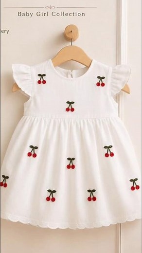 Tiny Cherry Embroidery Design | Easy Hand Embroidery for Baby Dress | Cute Mini Flower Stitch