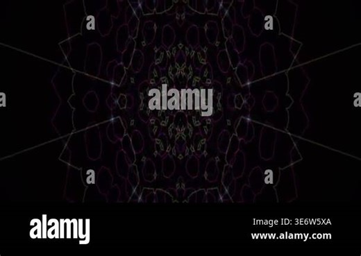 Abstract geometric patterns on black Stock Video Footage - Alamy