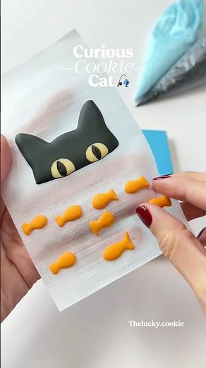 Cat Cookie Recipes and Cutters link in bio #cookiedecorating #satisfying #asmr #cat