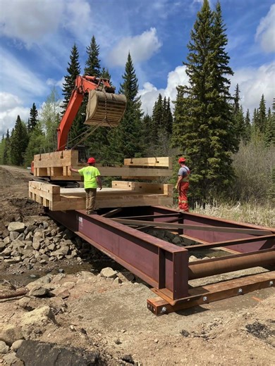 2022 Pine Road Bridge Install