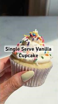Single Serve Vanilla Cupcake