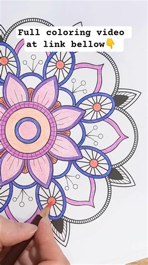 Discover Peaceful Mandala Coloring Techniques (ASMR) #coloringadventure #art #mandalacoloring #asmr