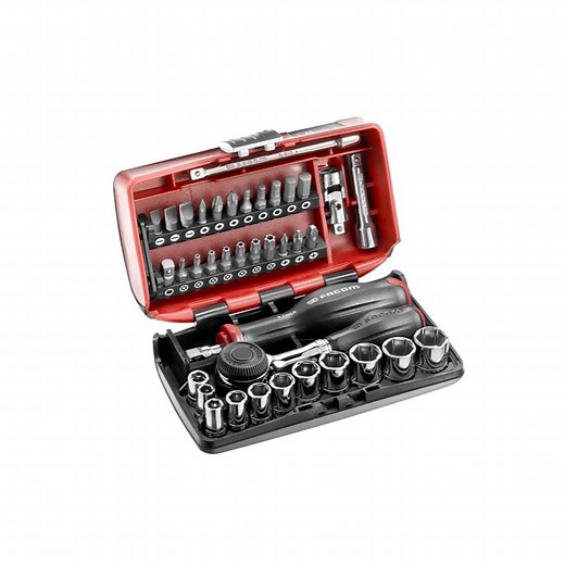 R.360NANOPB | COFFRET CLIQUET MANCHE ROTATIF   DOUILLES 1/4'' 6 PANS - BOITE NANO - FACOM