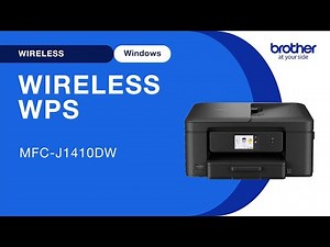 MFCJ1410DW set up wireless with WPS - Windows