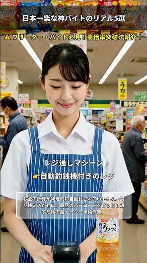 日本一楽な高校生神バイト５選 #バイト #アルバイト #高校生バイト #楽なバイト