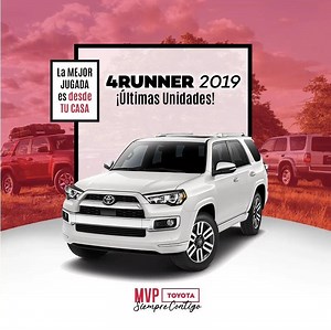 👉𝗖𝗼𝗺𝗽𝗿𝗮 𝘁𝘂 𝟰𝗥𝘂𝗻𝗻𝗲𝗿 2019 𝙉𝙪𝙚𝙫𝙖 𝗲𝗻 𝗠𝗩𝗣 𝗧𝗼𝘆𝗼𝘁𝗮 por 📲Teléfono y/o Video Conferencia y procesamos tu solicitud ONLINE con tu banco de preferencia👈 ¡𝐋𝐚 𝐌𝐞𝐣𝐨𝐫 𝐉𝐮𝐠𝐚𝐝𝐚 𝐞𝐬 𝐝𝐞𝐬𝐝𝐞 𝐓𝐔 𝐂𝐀𝐒𝐀! Trabajamos TODO tipo de crédito, LLÁMANOS HOY para Orientarte al: ☎️ (787) 301-0281 | mvptoyota.com Ave. Gautier Benítez, Esq. Urb. El Verde en Caguas. . . #MVPToyota #YoMeQuedoEnCasa #MVPCaguas #Toyoteros #Toyota #MVPSiempreContigo #EsteVirusLoParamosUnidos #mvp