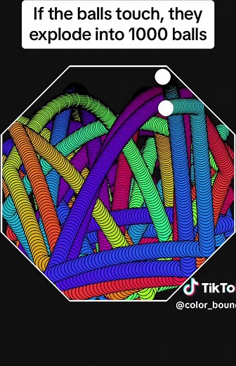 Wait till it explodes… 🤯 #fyp #computer #computerscience #python #coding #math #satisfying #satisfyingvideo #polyrhythm #physics