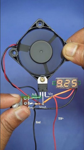 Easy voltage regulator circuit using lm317 #shorts #scienceproject #experiment #electronics