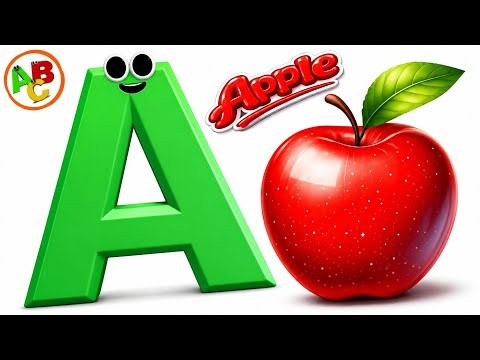 🍎 A is for Apple 🍎| Learn ABC Phonics song | Alphabet Song for Kids |Toddler Learning Nursery Rhymes