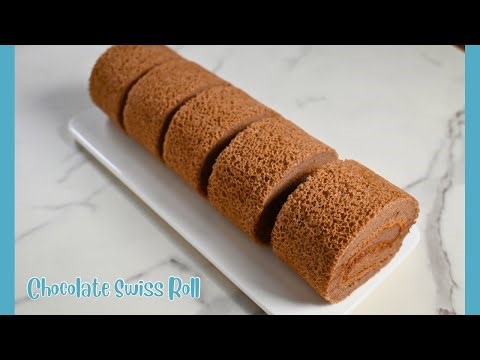 [ASMR] How to Make a Perfect Chocolate Swiss Roll | Easy Step-by-Step Recipe [Soothing Baking]