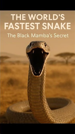 The World’s Fastest Snake: The Black Mamba’s Secret #wildlife #discover #africa #snake #evrona