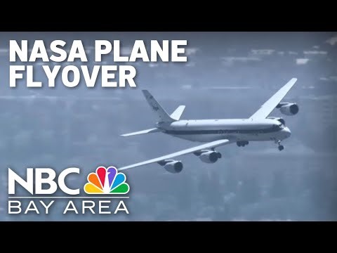 Watch: NASA's DC-8 airplane makes low pass over the Bay Area during final flight