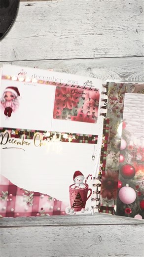 Setting up my Happy Planner for the week of Christmas using DEK Designs sticker and stationery subscription box! #journalwithme #plannercommunity #happyplanner