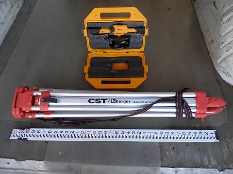 CST Berger Transit Level 54-135N Tripod Grading Rod