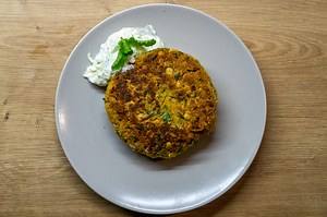 Mediterranean Chickpea Patties Without a Food Processor