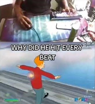 Fortnite Futurama Fry dancing in sync with the music