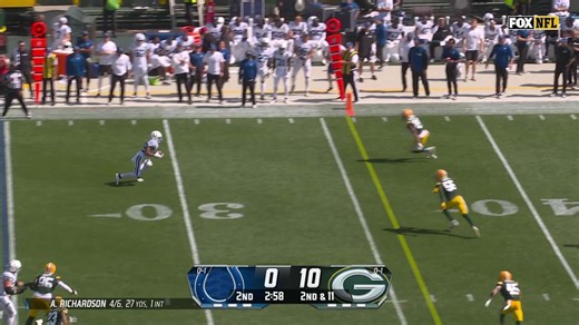 Jonathan Taylor collects Richardson outlet pass for 14-yard gain