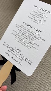 Wedding Ceremony Fans | Personalised Order of Service Fans - Etsy UK