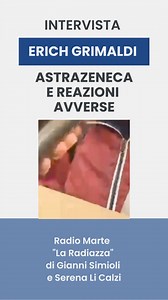 ✅ Intervista Erich Grimaldi su AstraZeneca e Reazioni Avverse 🔹 10 maggio 2024 @ Radio Marte 🔹 Trasmissione "La Radiazza" condotta da Gianni Simioli e Serena Li Calzi #AstraZeneca #ReazioniAvverse #Indennizzi #Risarcimenti #Correlazione #RitiroVaccini #RadioMarte #LaRadiazza #GianniSimioli #SerenaLiCalzi #AvvocatoErichGrimaldi #ErichGrimaldi | Avvocato Erich Grimaldi