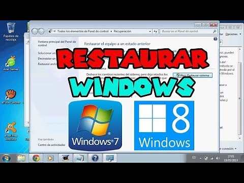 Cómo RESTAURAR Windows 7 y 8 a estado de FÁBRICA / bien fácil.