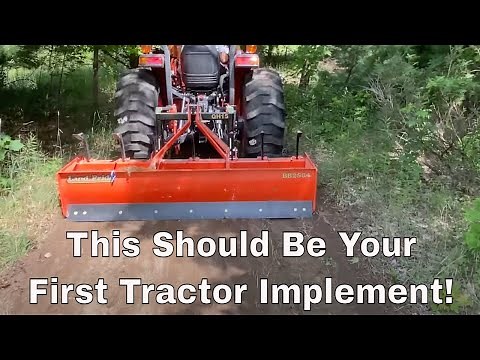 This Should Be Your First Kubota MX5400 Tractor Implement! Land Pride Box Scraper