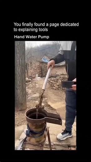 knowledge on Instagram: "Follow⚛️) Hand water pump 🤯is a manual mechanical device that uses a lever-operated piston or diaphragm. The up-and-down motion creates suction, drawing groundwater through a pipe and a one-way valve system before pushing it out through a spout. It provides essential access to groundwater for drinking and domestic use in areas without electricity or piped water systems. Its simplicity, reliability, and independence from infrastructure make it a vital tool for rural and 