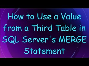 How to Use a Value from a Third Table in SQL Server's MERGE Statement