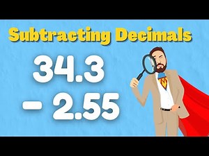 How To Subtract Decimal Numbers