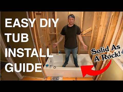 PERFECT Bathtub Installation for NO Tub Deflection | Mortar Bed Technique
