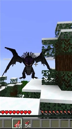 This mod adds dragons in minecraft #shorts